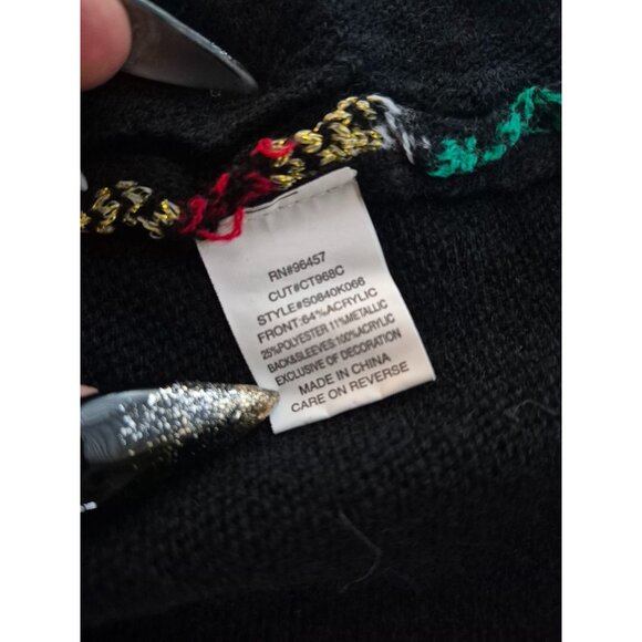 Born Famous Holiday Spirits Sweater Dress size M - Picture 6 of 6